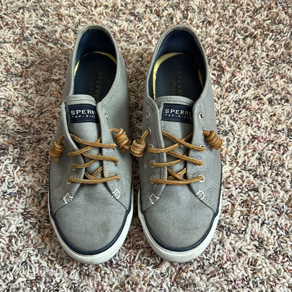 Gray Sperry Sneakers